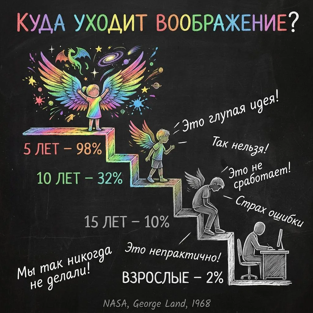 Детское воображение к 12 годам уже мертво 

Вы же знаете, что есть такая проблема? Кто копал эту тем