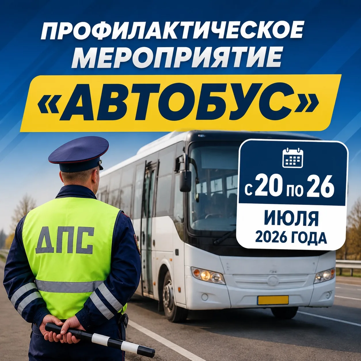🚌 Внимание, жители Шимановска и Шимановского округа! 

С 20 по 26 июля 2026 года Госавтоинспекция п