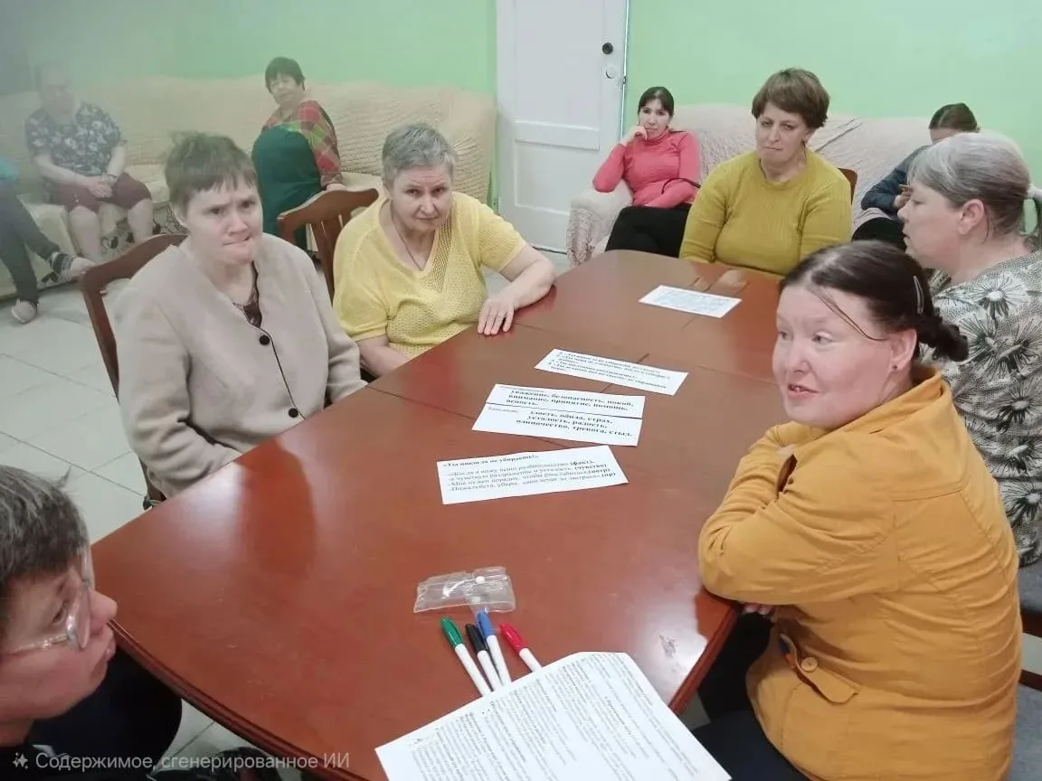 Занятие с психологом.