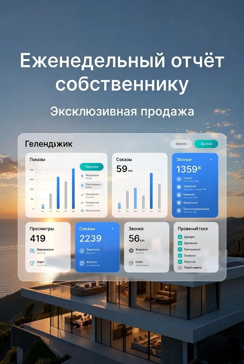 Каждый четверг я формирую и отправляю подробный отчет собственникам объектов недвижимос...