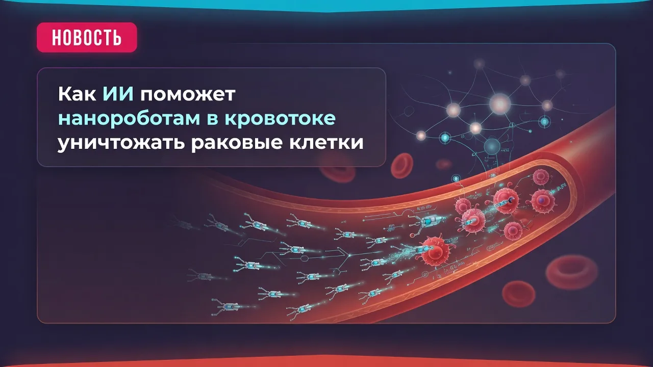 Как ИИ поможет нанороботам в кровотоке уничтожать раковые клетки