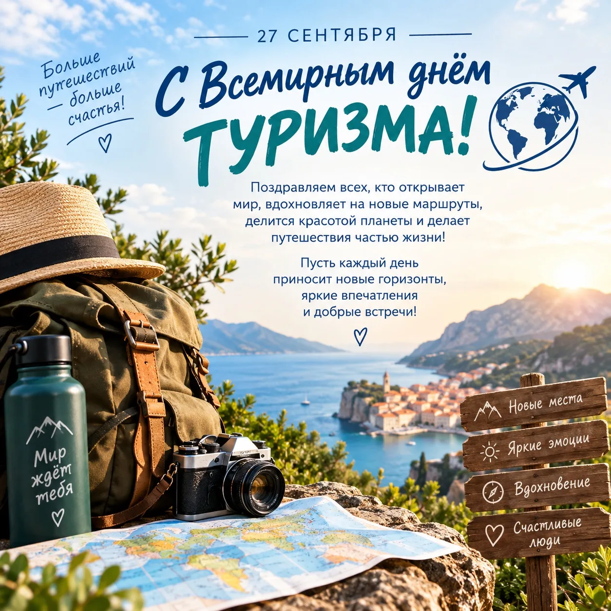 🎉🎉 С Всемирным днём туризма, дорогие путешественники! 🌍