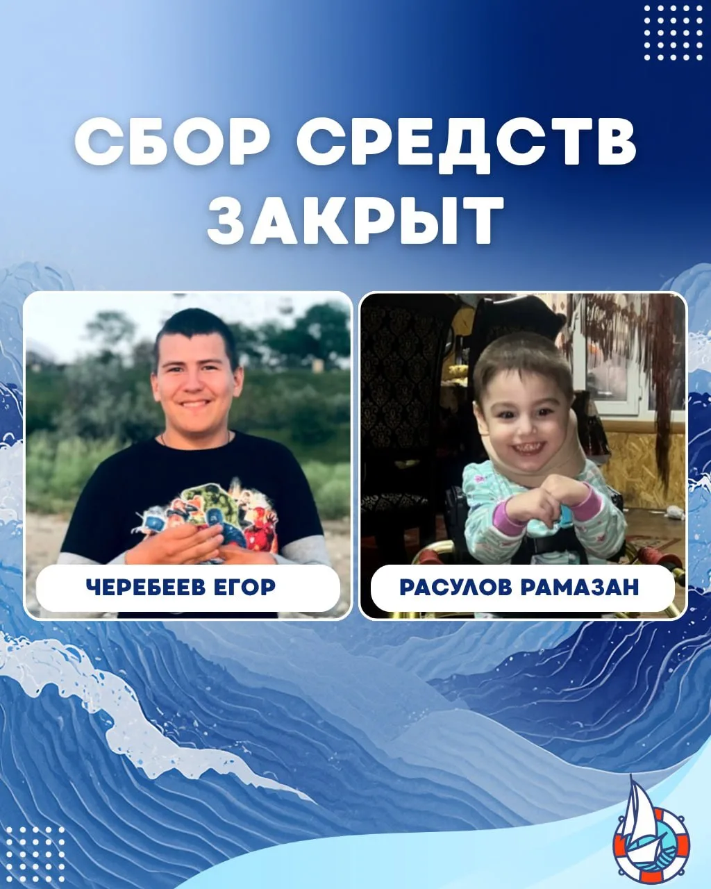 О, вот и утро! Наконец-то мы можем вам рассказать, что «Кораблик» закрыл сборы средств для 2 подопеч
