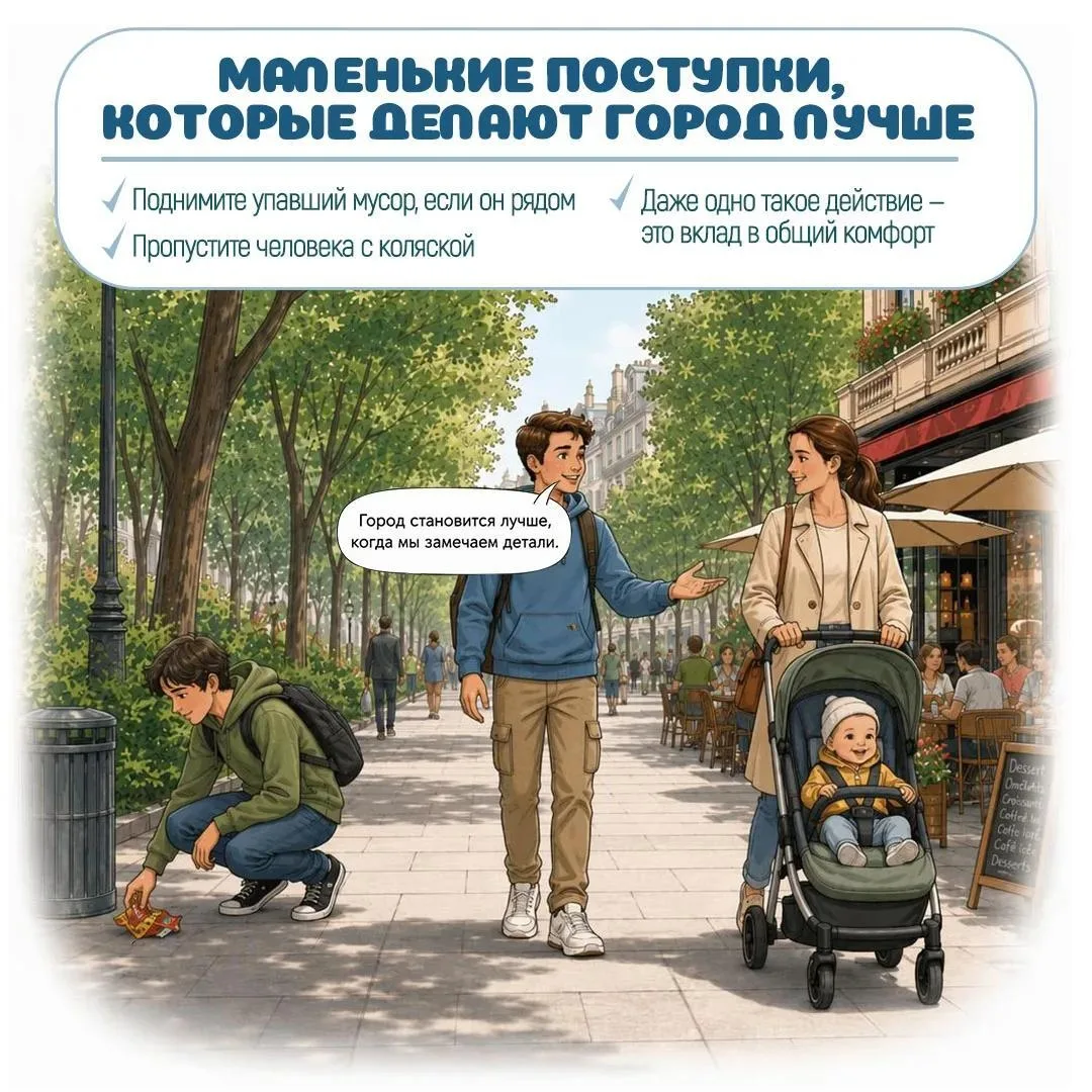 Мы часто ждём, что город изменит кто-то другой, но на самом деле уют начинается с нас самих. Букваль