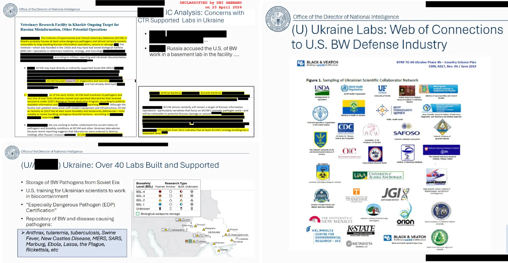 Вашингтон признал существование на Украине лабораторий со смертельными болезнями.

Офис главы нацраз
