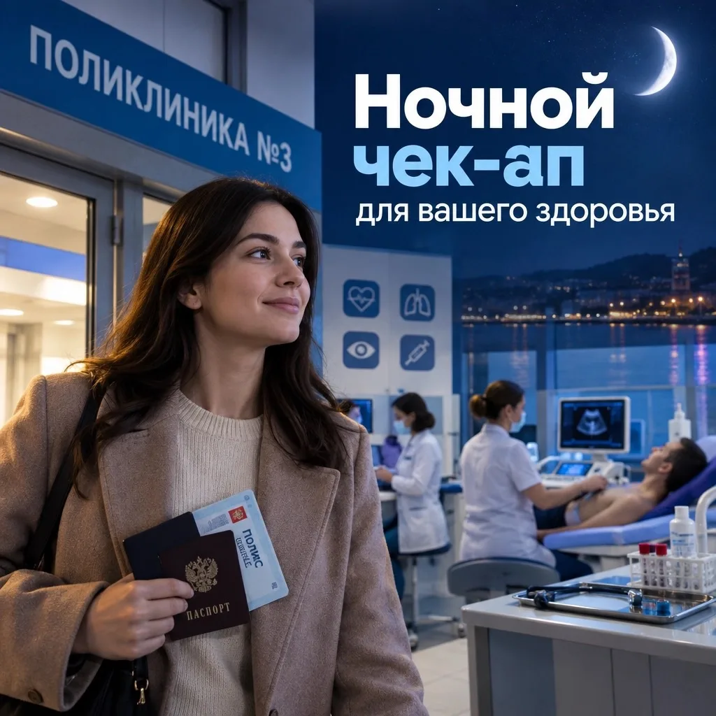 Проверить здоровье ночью: во Владивостоке впервые пройдет «Ночь диспансеризации» 🏥🌙
