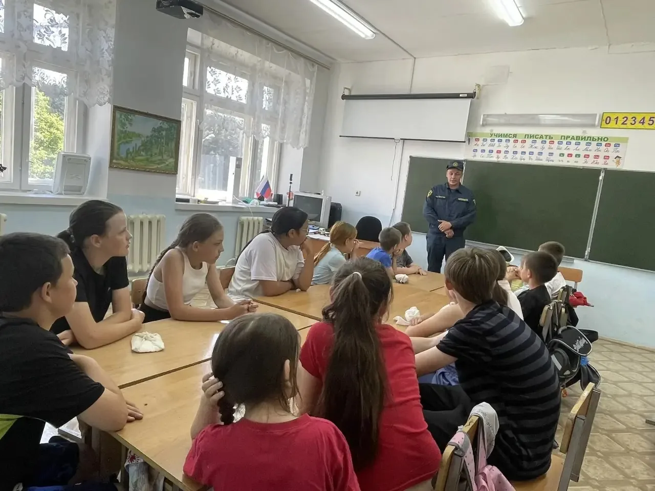 В рамках мероприятий по профилактике пожарной безопасности командир отделения ОП с. Ятмас Дусай Магс