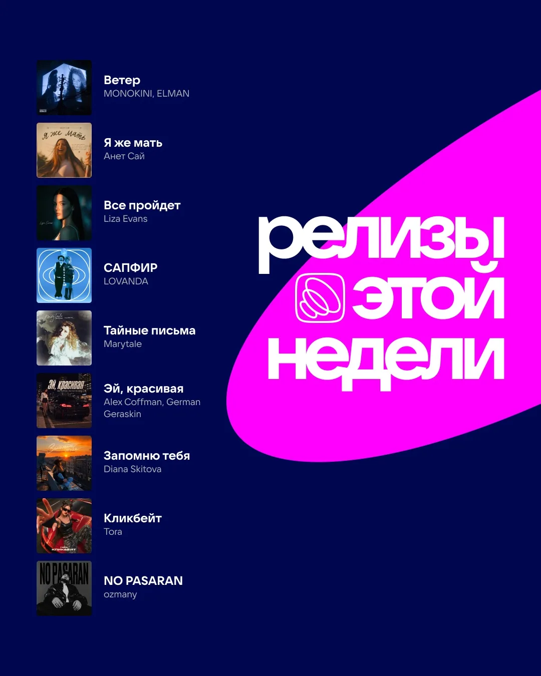 Ваш саундтрек на эти выходные уже готов 💙