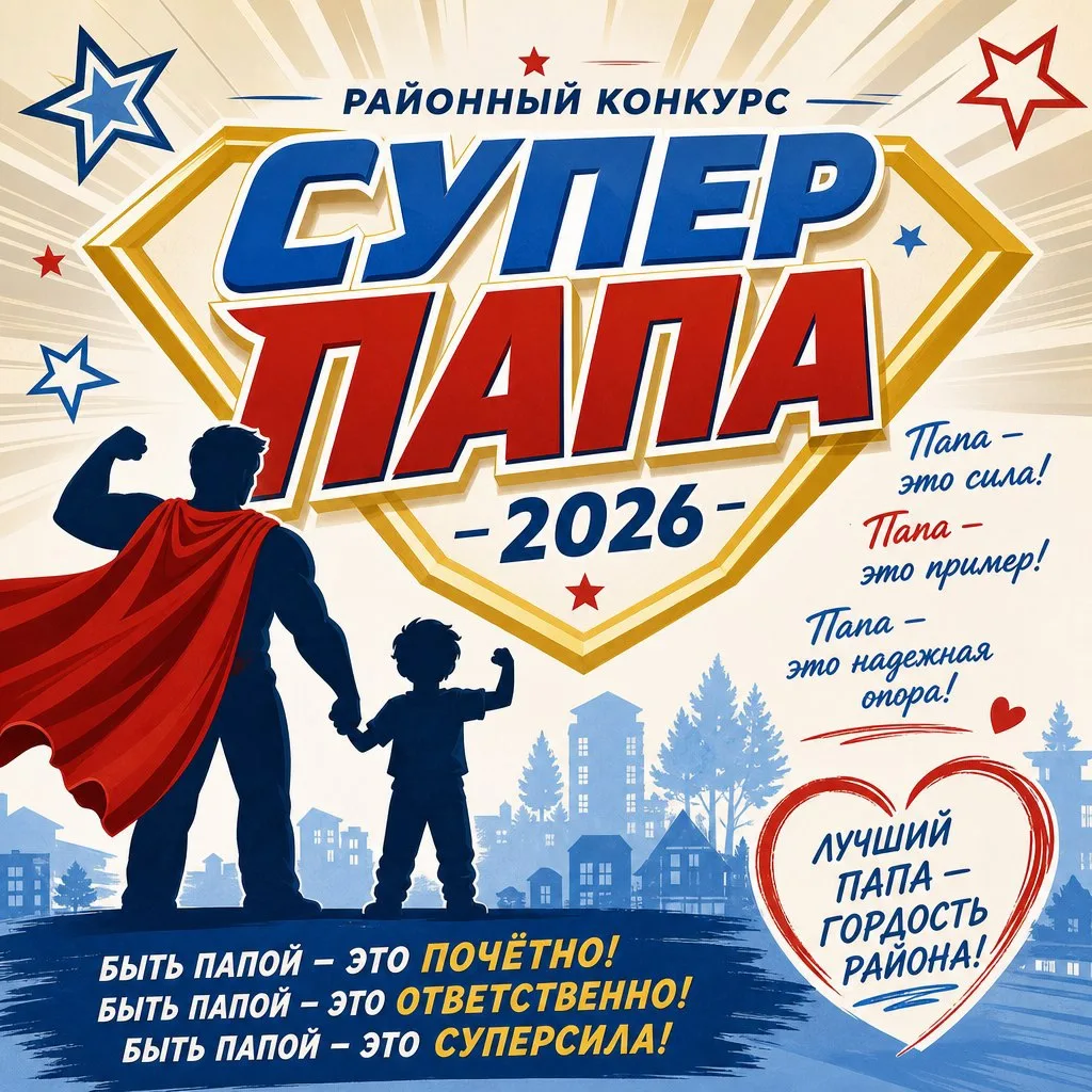 Районный конкурс «Супер ПАПА — 2026»!