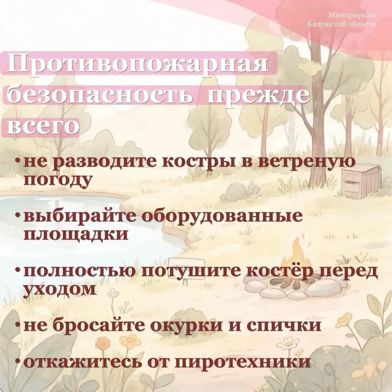 Правила поведения во время отдыха на природе: бережём красоту вместе!