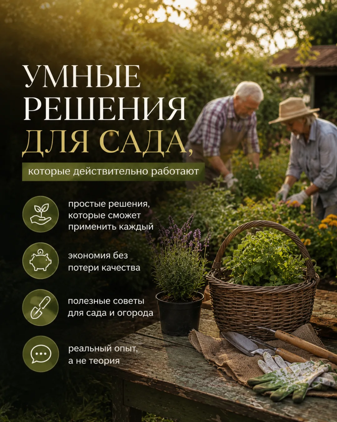 ==================
Умные решения для сада, которые действительно работают

Красивый сад - это не все