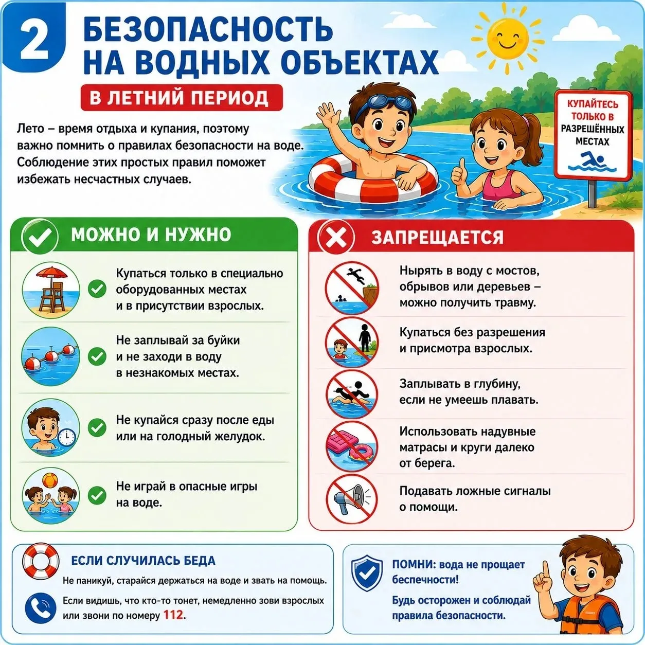 ☀️ Безопасность на дороге летом: Памятка для детей и родителейЛетние каникулы — время д...