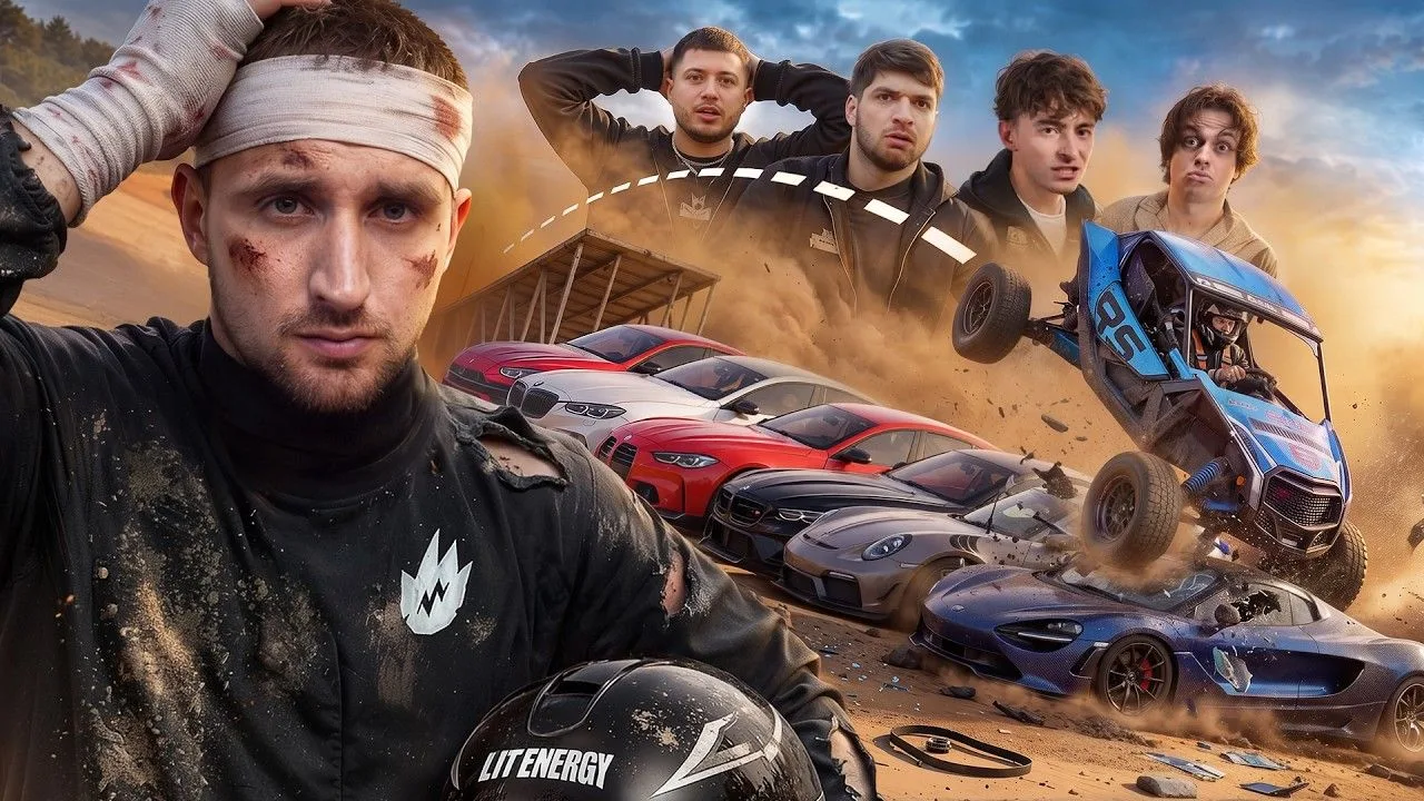 🍿 Смертельный Прыжок Через Суперкары Блогеров ! Я Разбился !