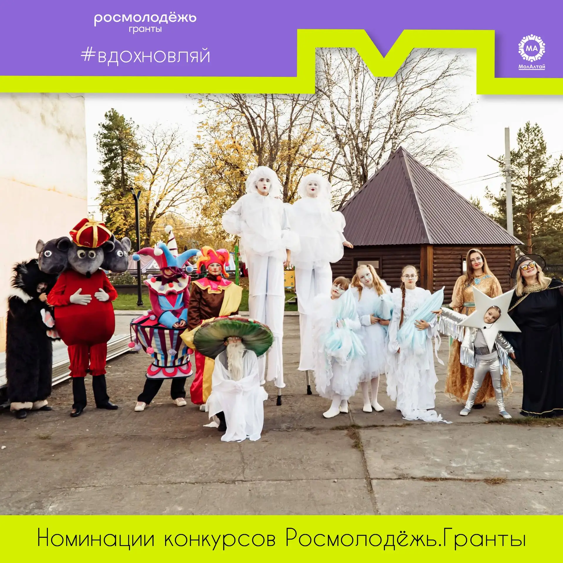 🔟 Номинация конкурсов Росмолодёжь.Гранты для физ.лиц: