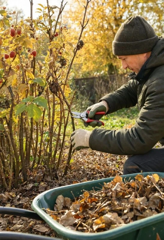🍂 Сентябрь — время готовить малину к зиме!