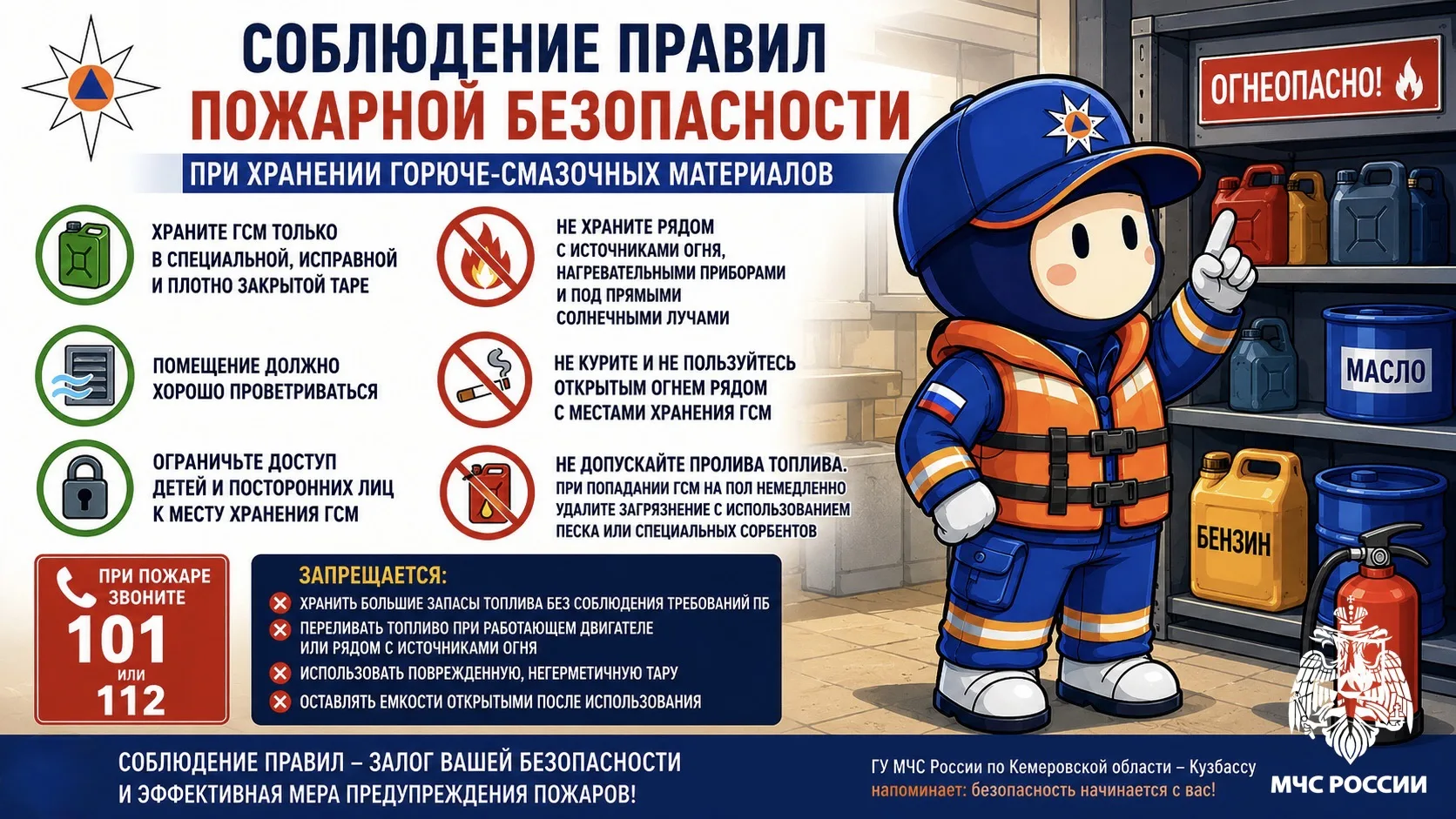 ⛽ Храните топливо правильно — берегите жизнь!