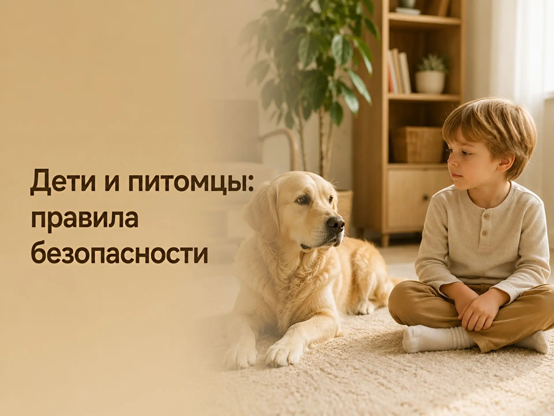 Дети и питомцы: взрослые отвечают за безопасность обоих