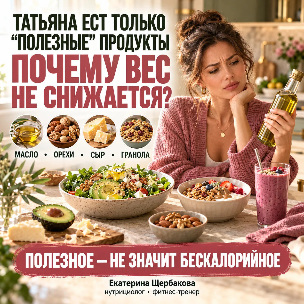 ТАТЬЯНА НЕ ЕЛА СЛАДКОЕ И ФАСТФУД, НО ВЕС НЕ СНИЖАЛСЯ