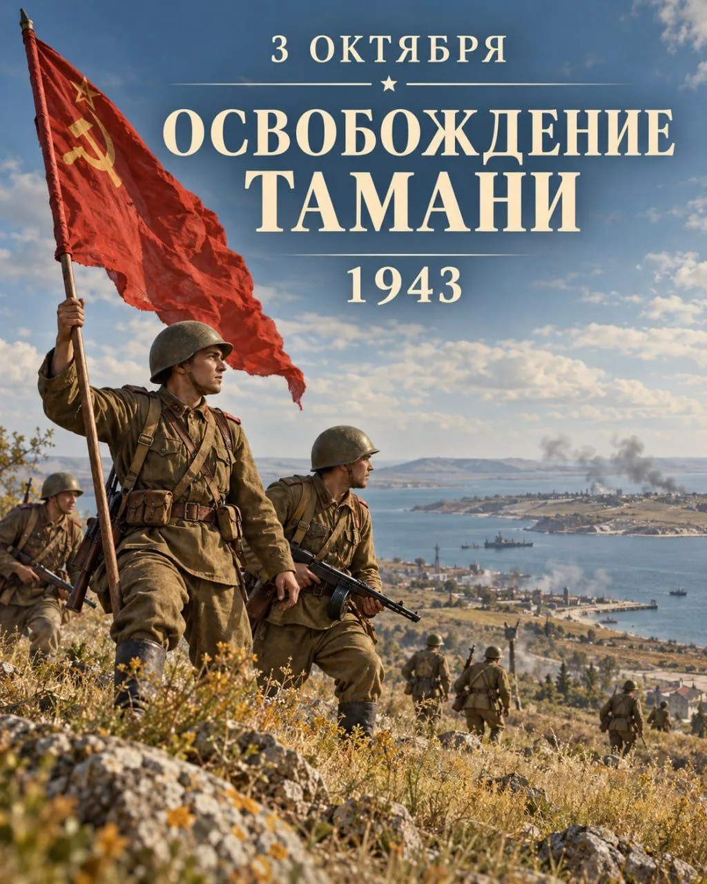3 октября 1943 года советские войска освободили станицу Тамань, поставив точку в одном ...