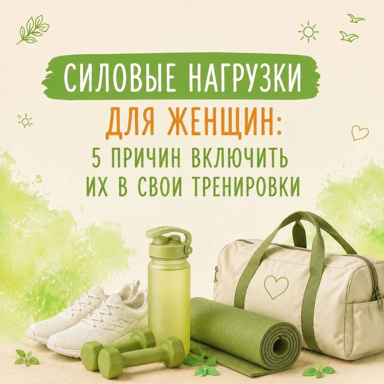 💪Силовые нагрузки для женщин: 5 причин включить их в свои тренировки