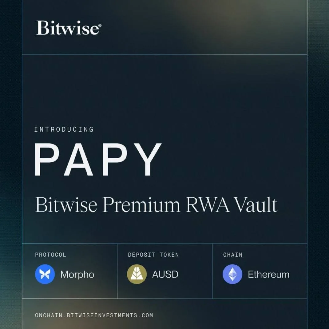 Компания Bitwise анонсировала открытие RWA-хранилища на платформе Morpho.