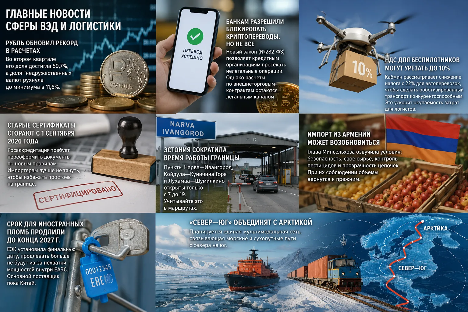 Главные новости сферы ВЭД и логистики: