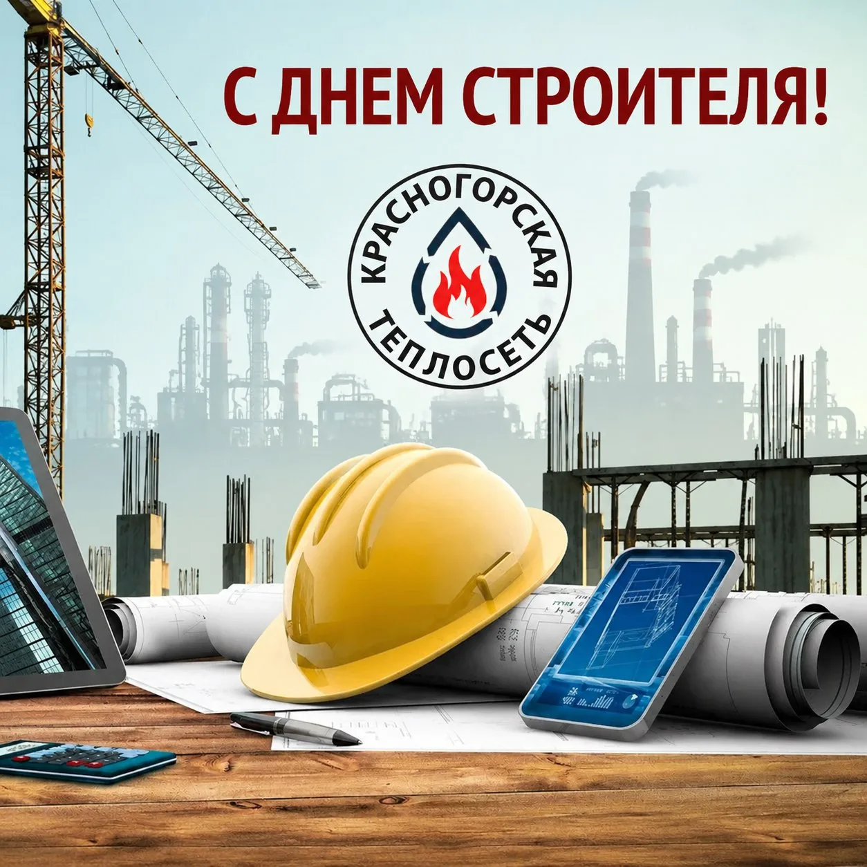 👷‍♂️ Уважаемые работники и ветераны строительной отрасли! Коллектив АО «Красногорская ...
