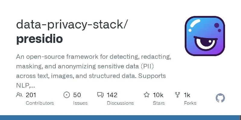 🚰 Платформа для выявления утечек Конфиденциальной информации 

Microsoft Presidio — фреймворк с отк