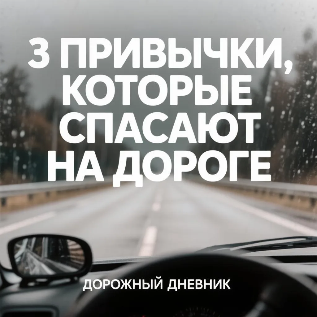 🚗 Три привычки, которые спасают на дороге