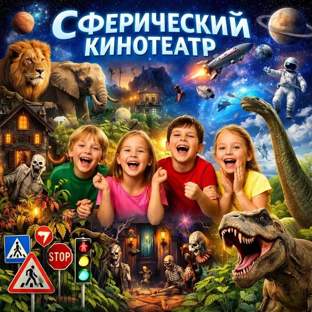 Учащиеся нашей школы посетили сферический кинотеатр.
