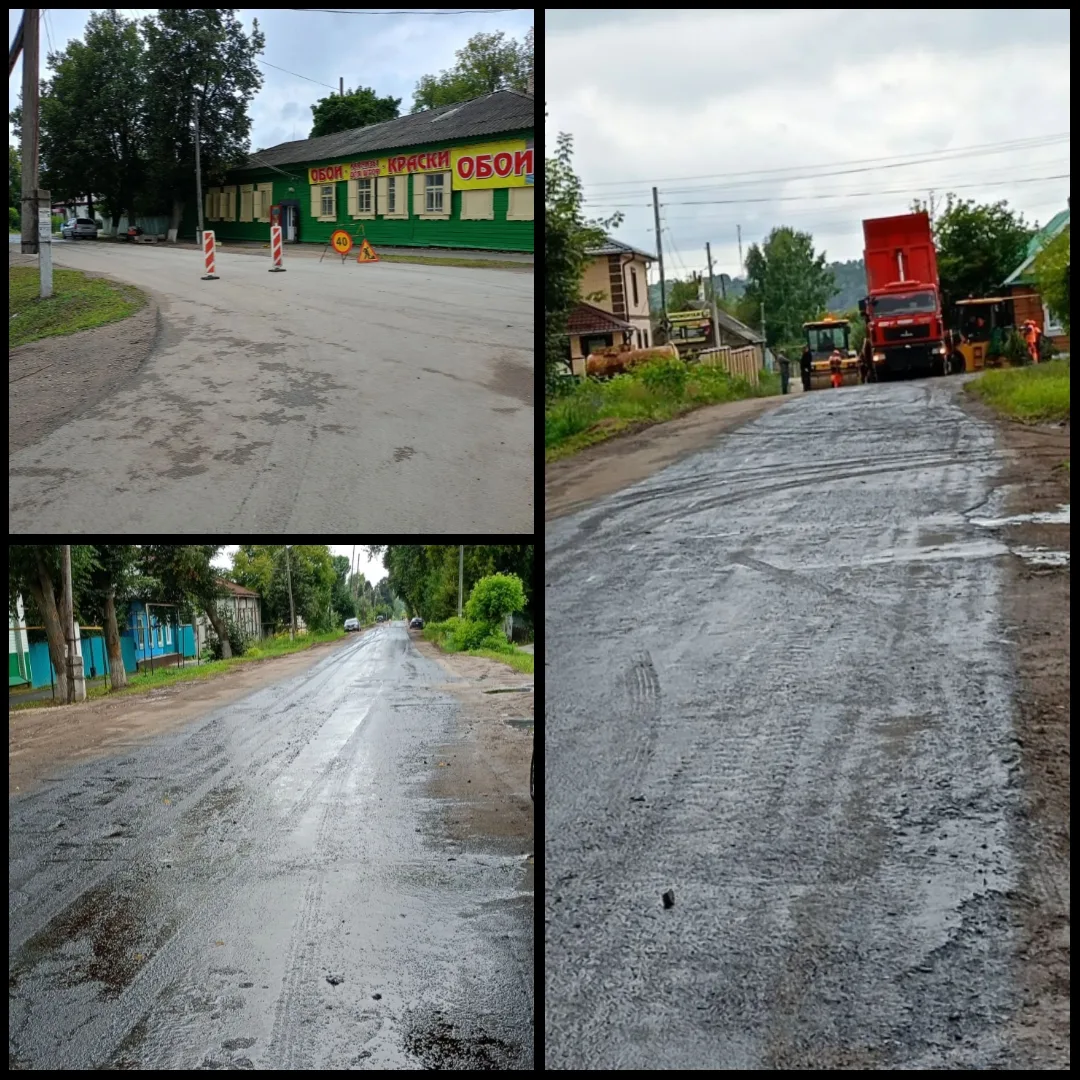В Малмыже продолжаются работы в рамках программы «Дорожный миллиард».