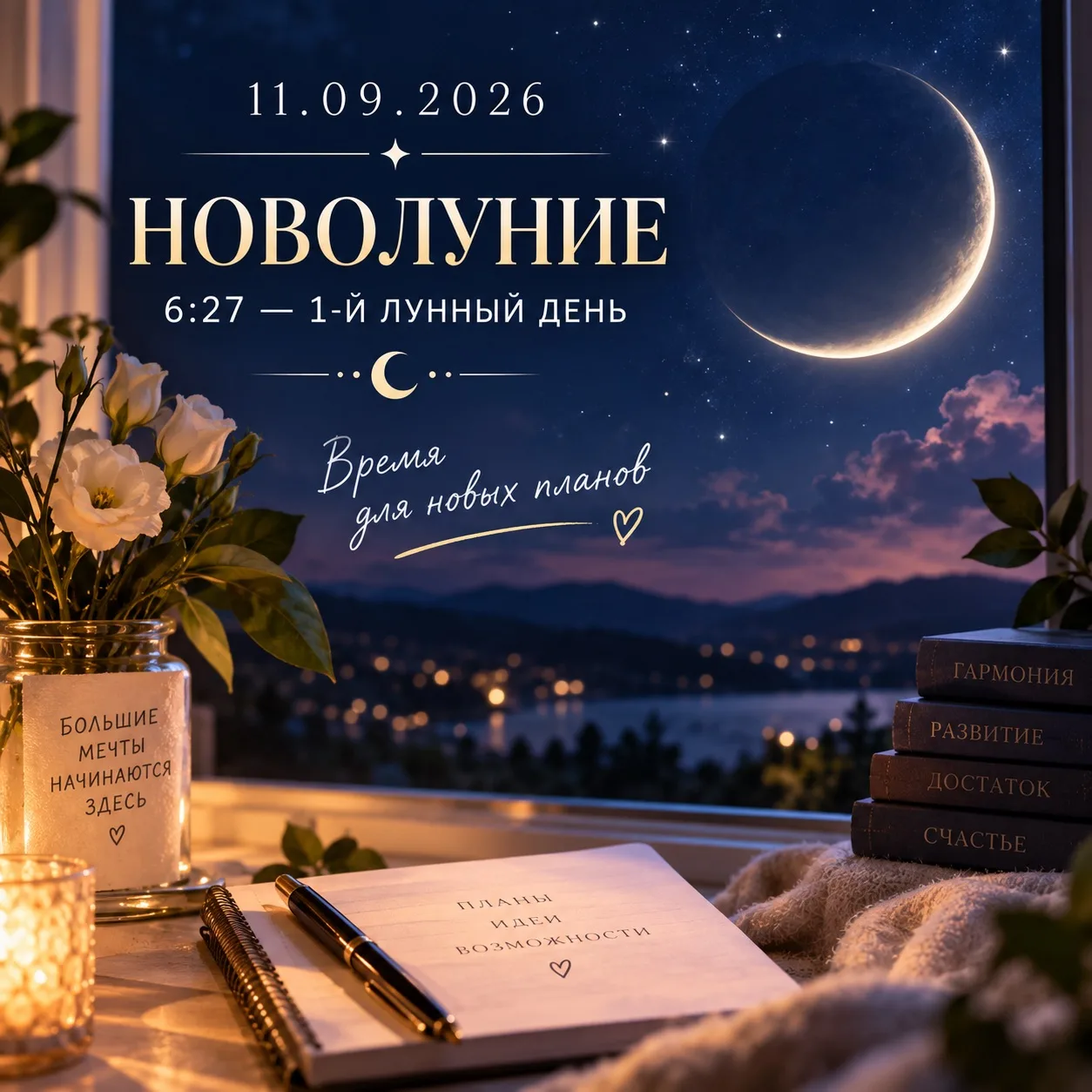 11.09.2026 Новолуние.
