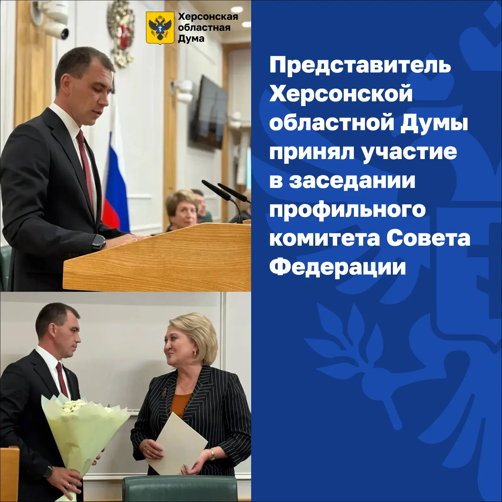 Представитель Херсонской областной Думы принял участие в заседании профильного комитета...