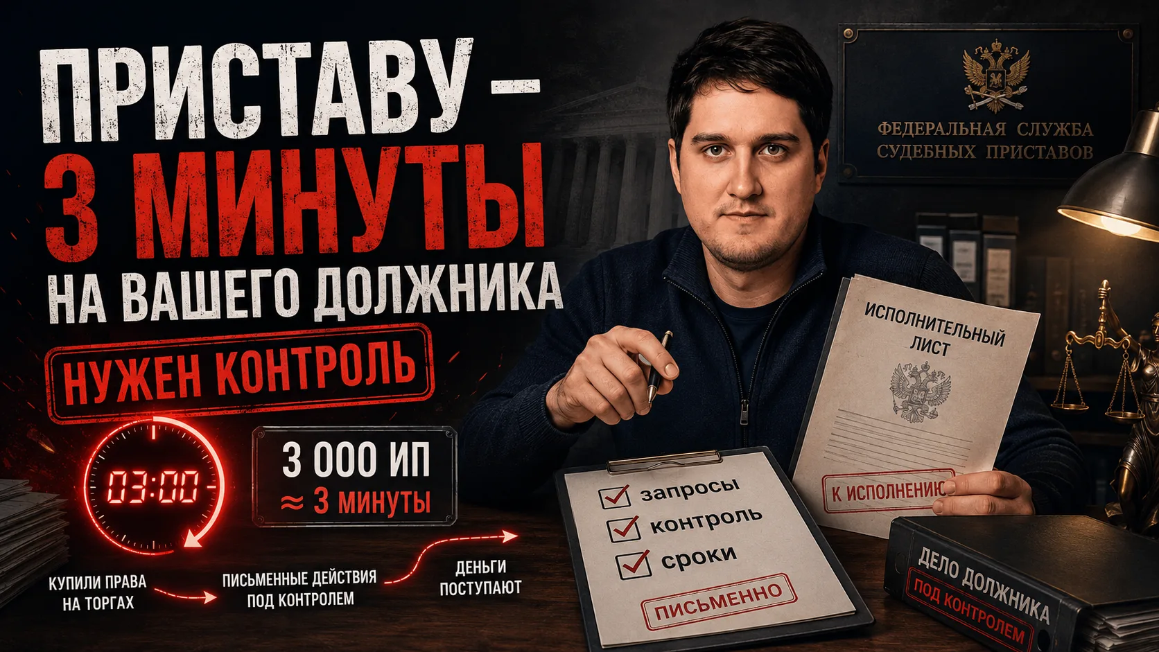 Приставу хватит трёх минут на вашего должника