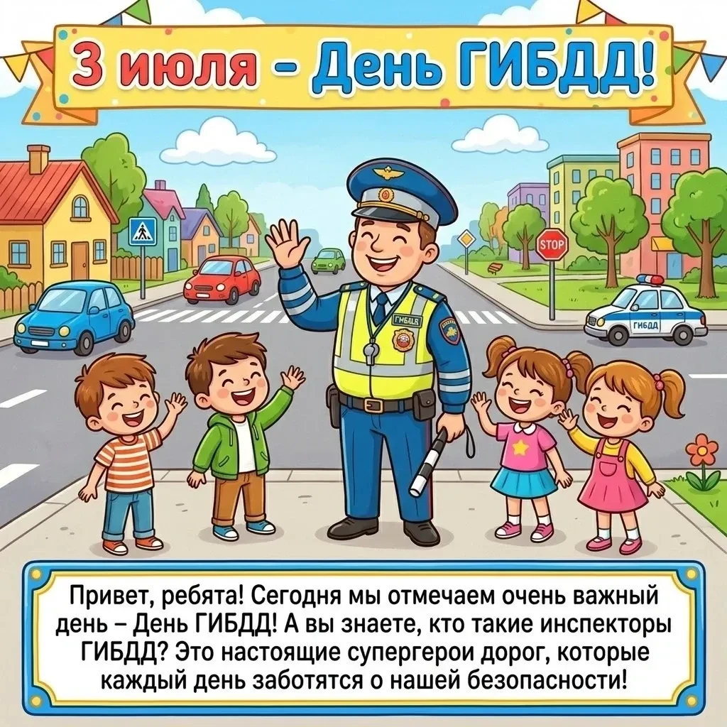 🚦3 ИЮЛЯ - ДЕНЬ ГИБДД!