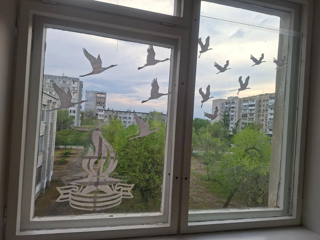 ⭐ ученики нашей школы присоединились к Всероссийской акции "Окна Победы" ⭐  #школа75Волгоград