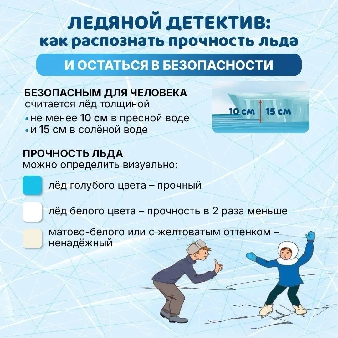 МЧС предупреждает - выход на лед опасен!