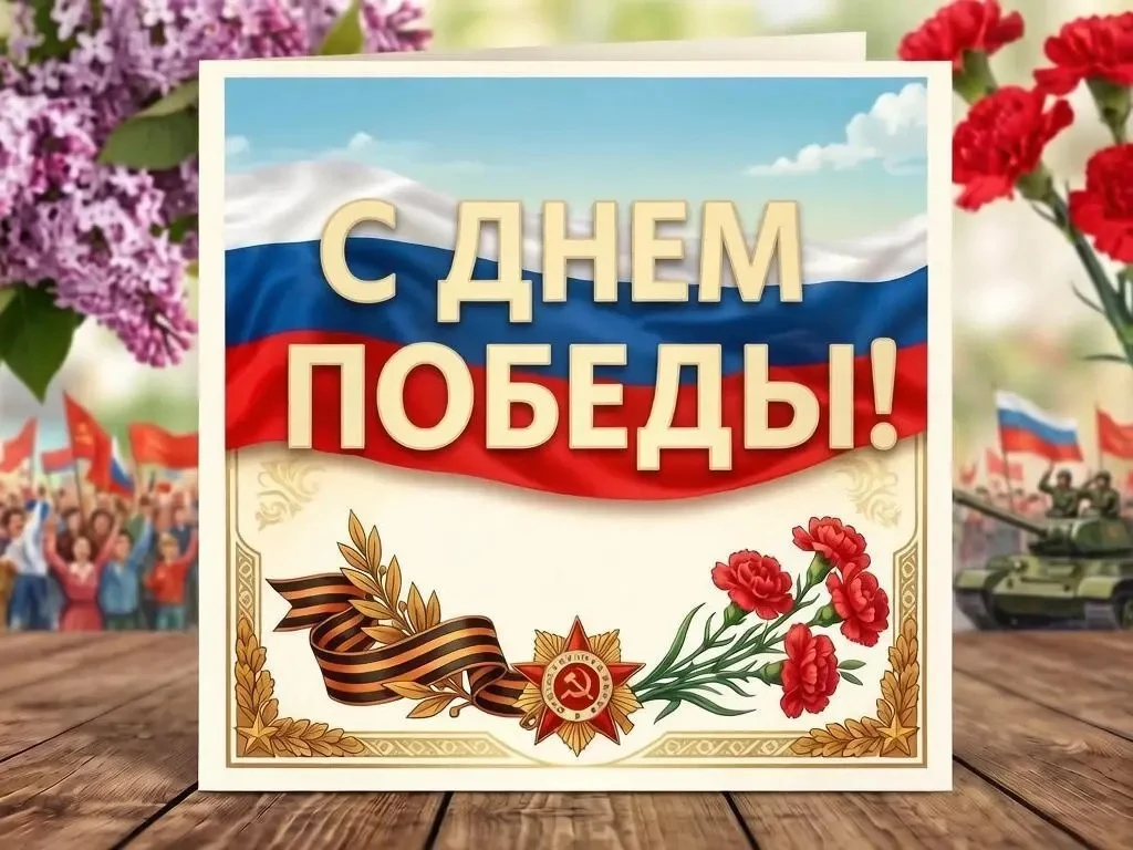 С Днём Великой Победы! 🎖️ Пусть в сердцах всегда живёт гордость за нашу Родину, а мир, мужество и ед