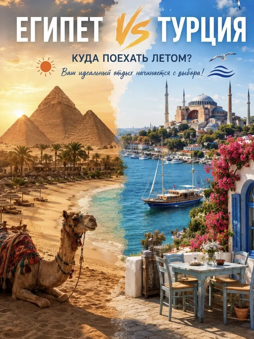 Турция 🇹🇷 или Египет 🇪🇬 летом: честный разбор без прикрас