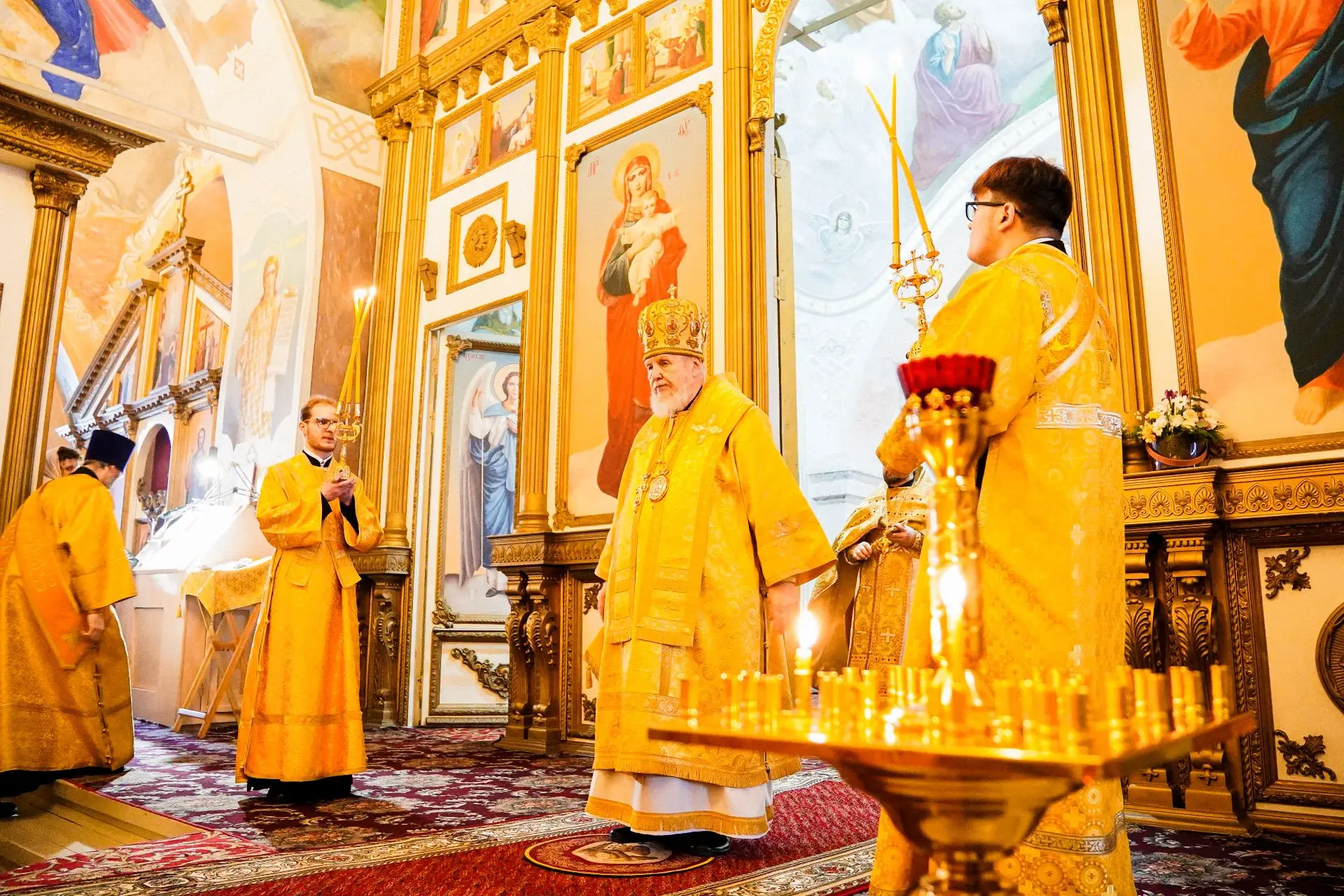 Сегодня в Преображенском храме села Андреевские Выселки службу возглавил епископ Балашихинский и Оре