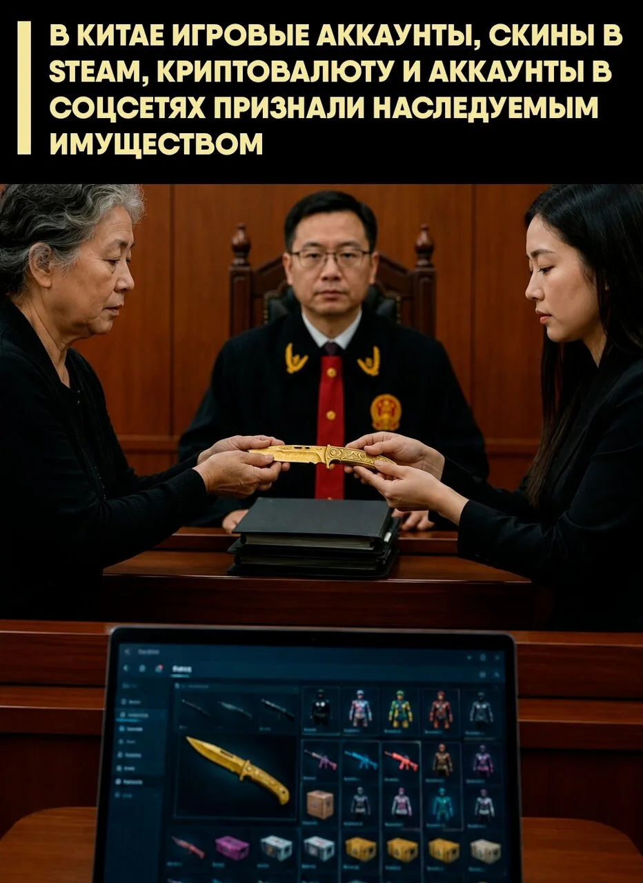 😅 В одном из случаев мать через суд получила 87 игровых аккаунтов умершего сына.