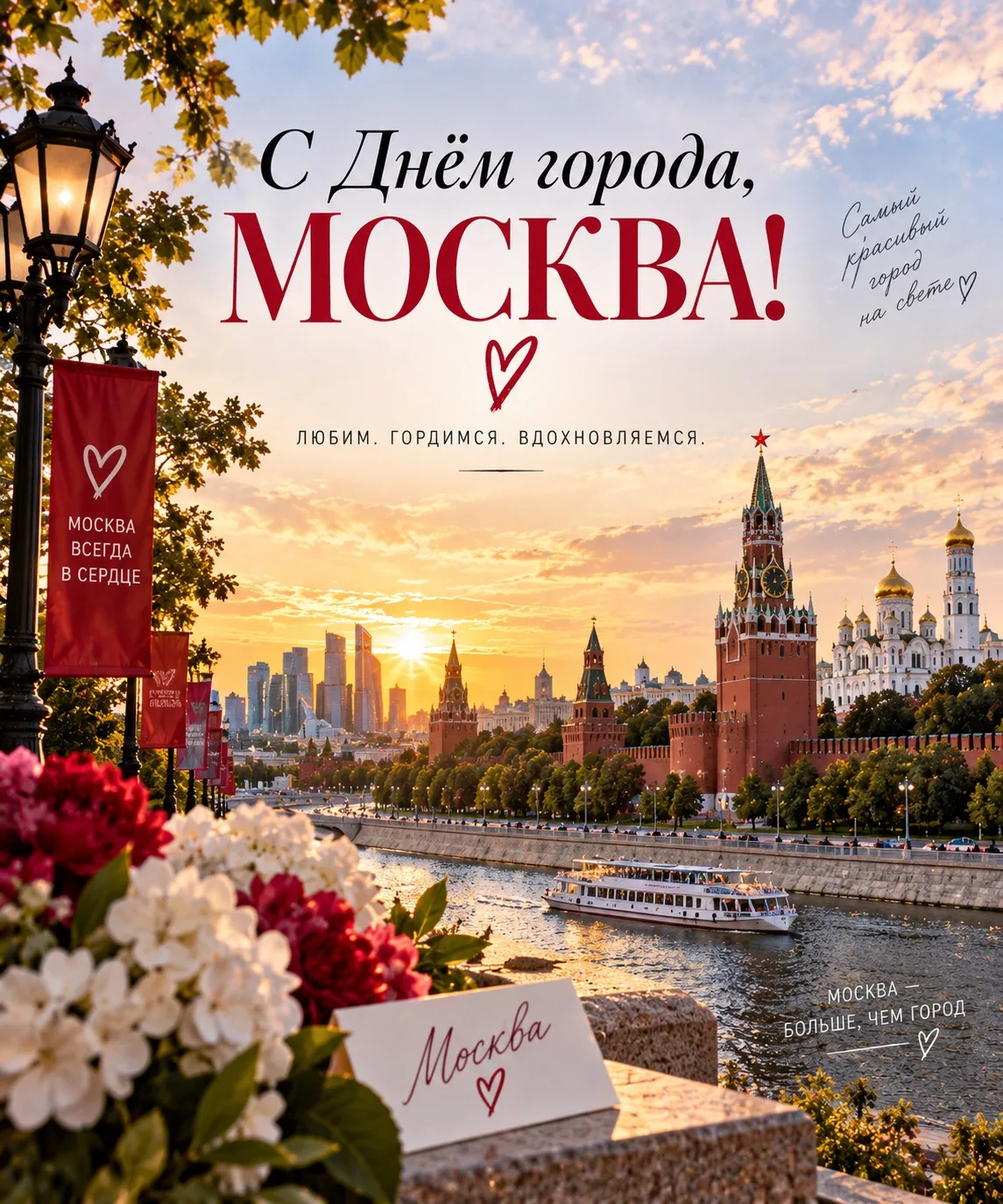❤️ С Днём города, Москва!