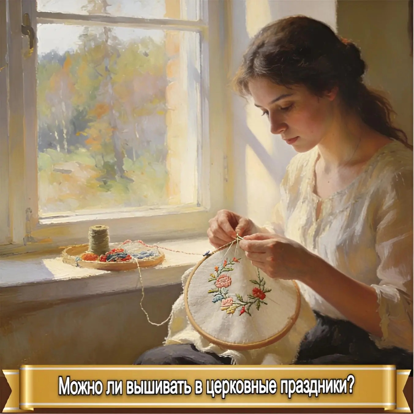 МОЖНО ЛИ ВЫШИВАТЬ В ЦЕРКОВНЫЕ ПРАЗДНИКИ?  Такой вопрос (или его вариации – можно ли шить, вязать) не
