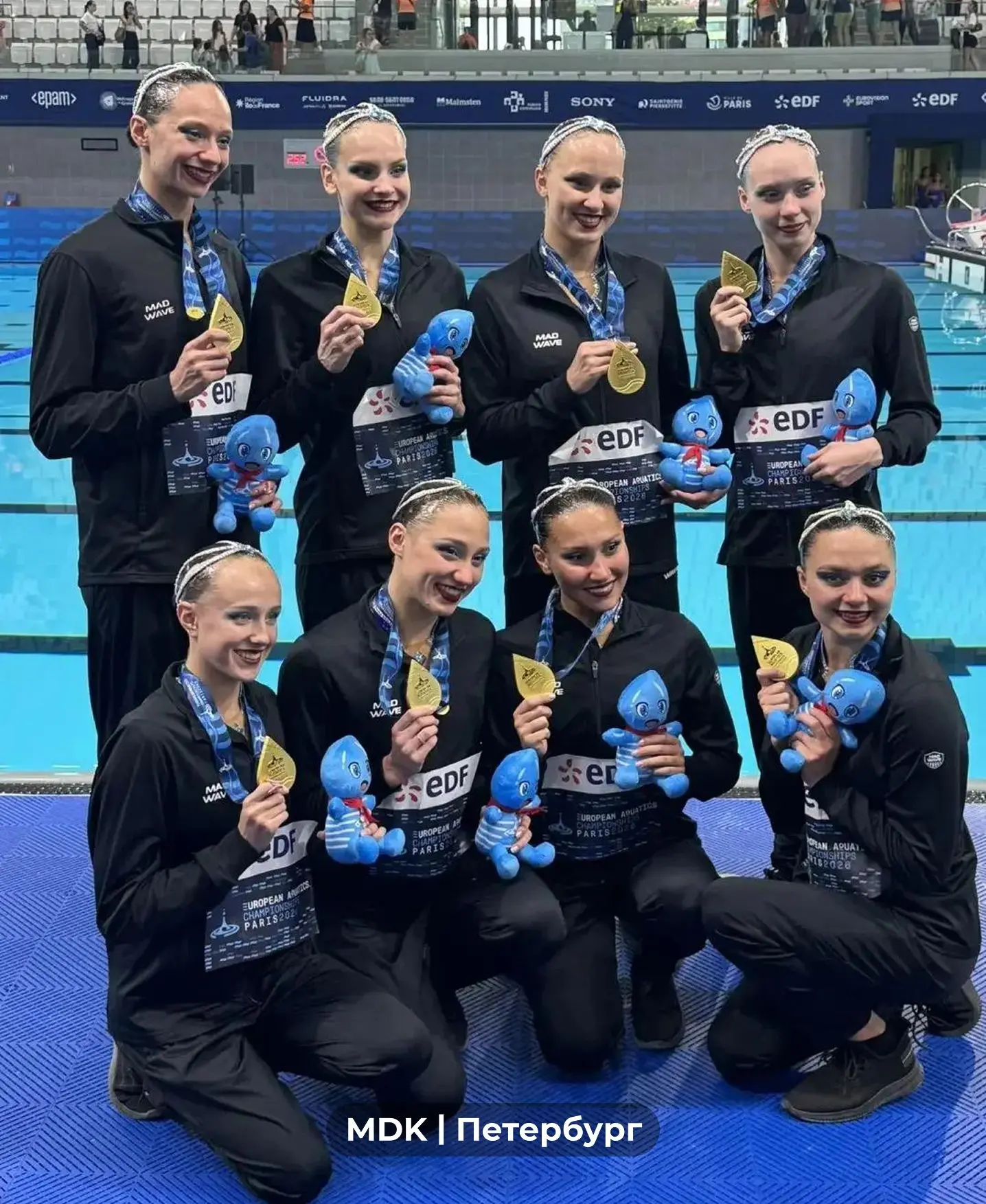 🥇 Петербургские синхронистки завоевали второе золото чемпионата Европы