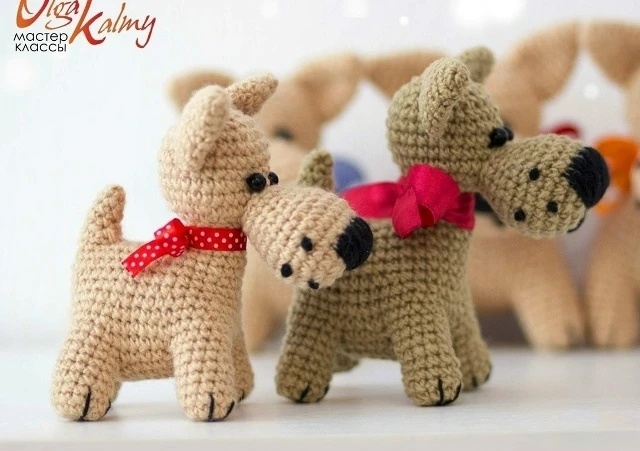 🐶 Собачка описание.
Автор : Ольга Калмыкова.

Мы вконтакте | Вяжем игрушки  🧶