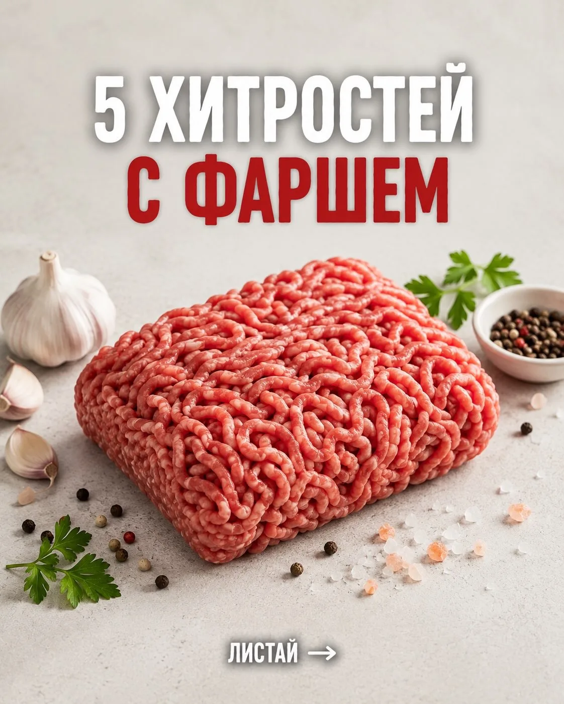 🥩5 хитростей с фаршем