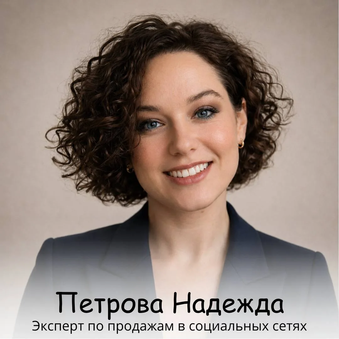 Надежда Петрова - эксперт по продажам в социальных сетях, с опытом 5+ лет