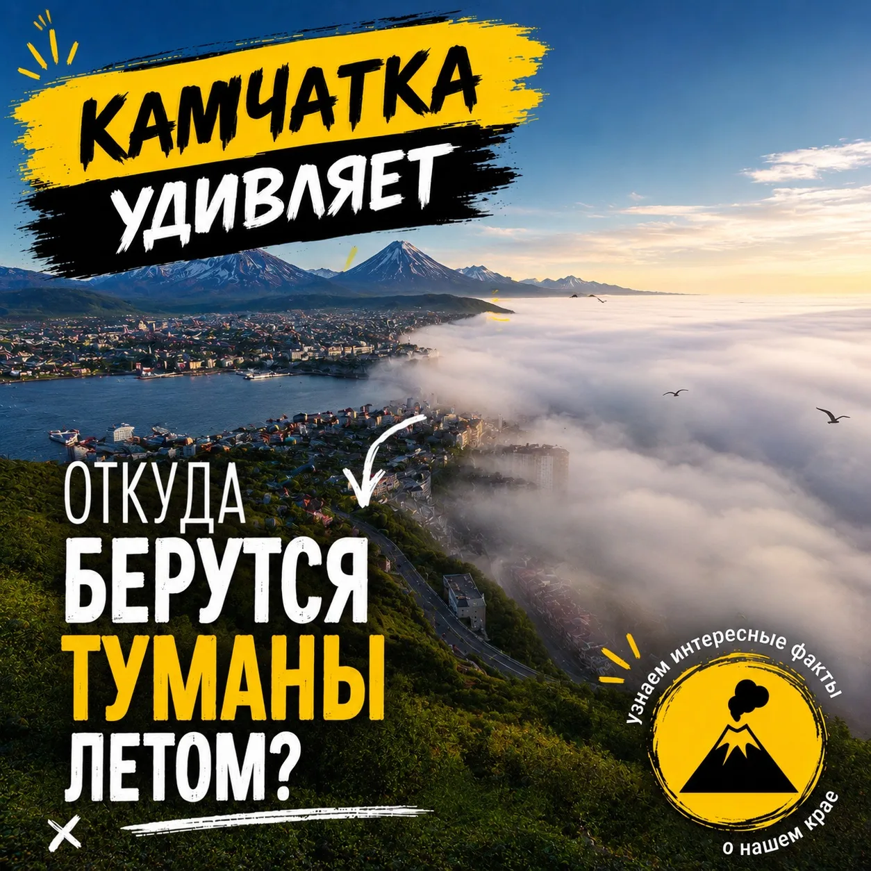 🌋 Камчатка удивляет