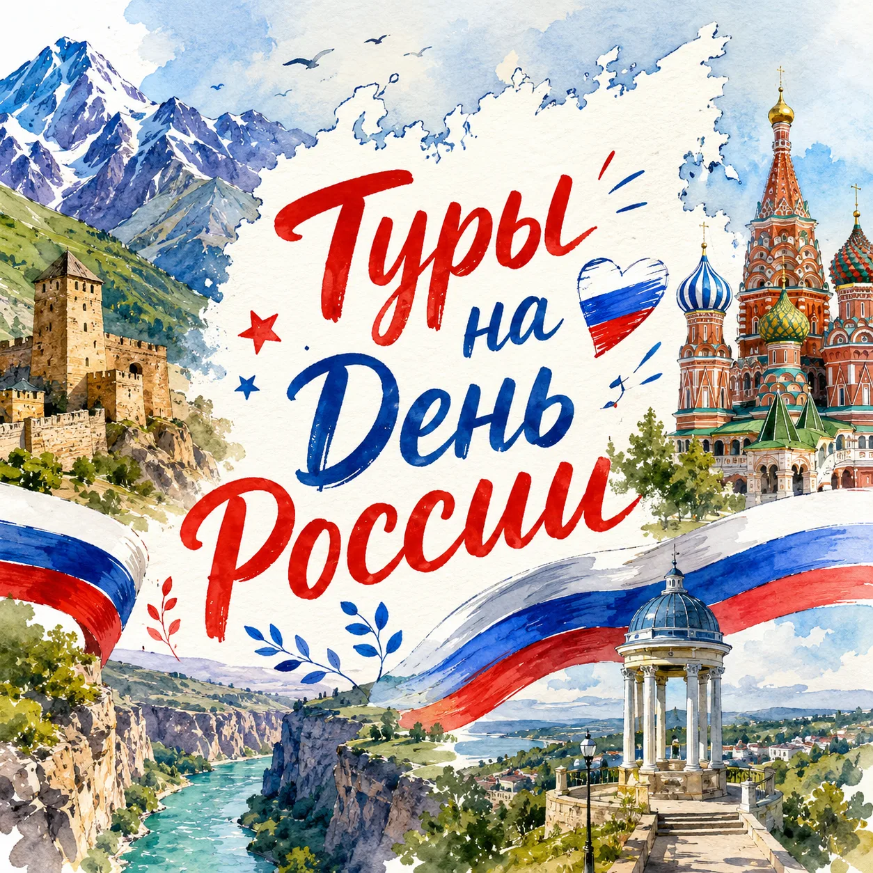 🎉 ИЮНЬ — ВРЕМЯ ПУТЕШЕСТВИЙ! ТУРЫ НА ДЕНЬ РОССИИ ИЗ АСТРАХАНИ 🇷🇺