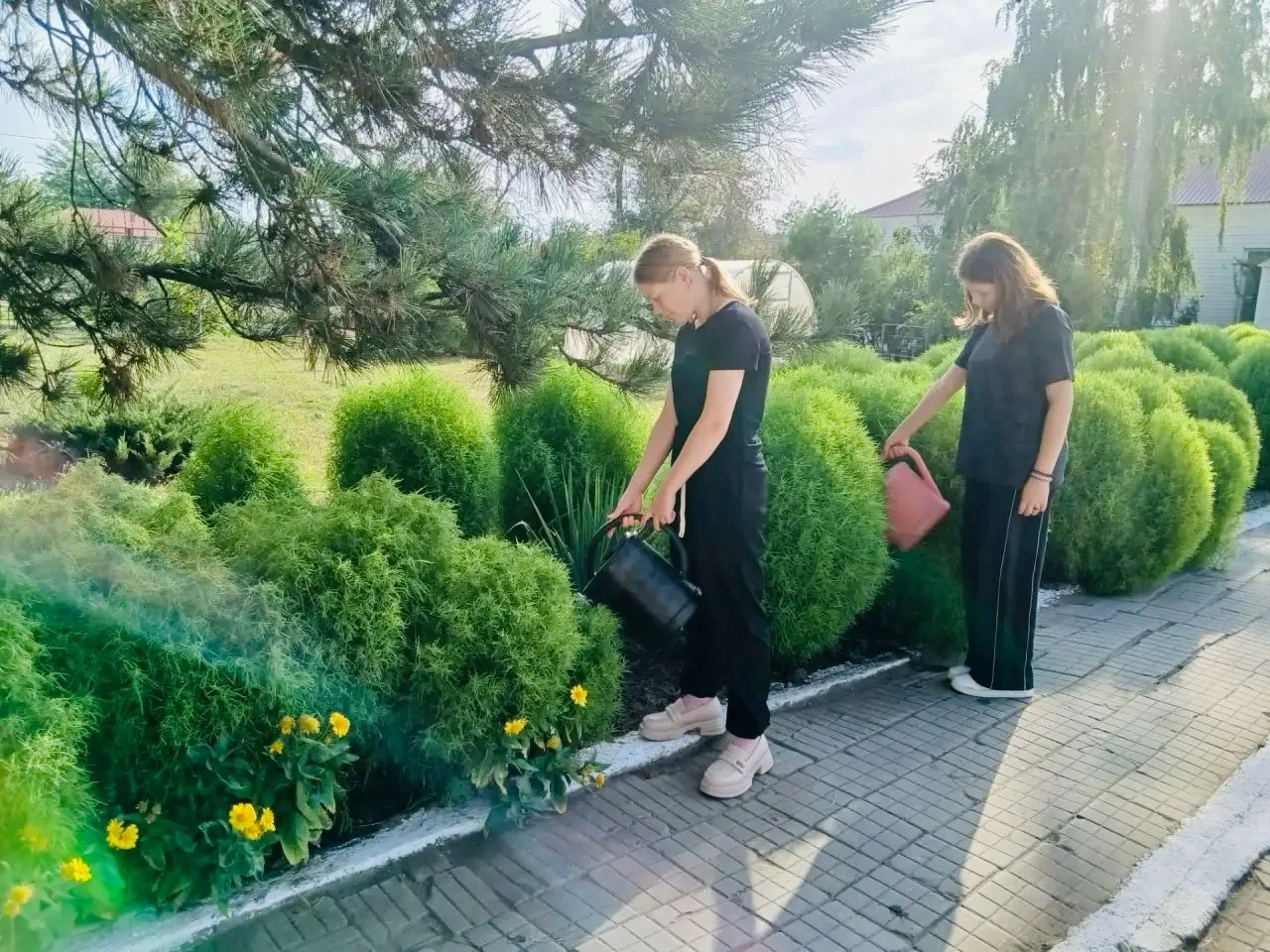 🌳 Учебная неделя в нашей школе завершилась настоящим трудовым десантом! 🌳Ребята с душ...